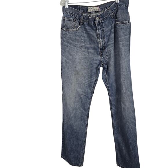 Levi's  559  Relaxed Straight Leg Loose Cotton Denim Men's Blue Jeans Vtg 36x34 - Picture 4 of 14